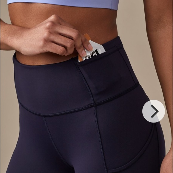 Lululemon Fast & Free Crop (19”) Midnight Navy Size 4 - Picture 6 of 16